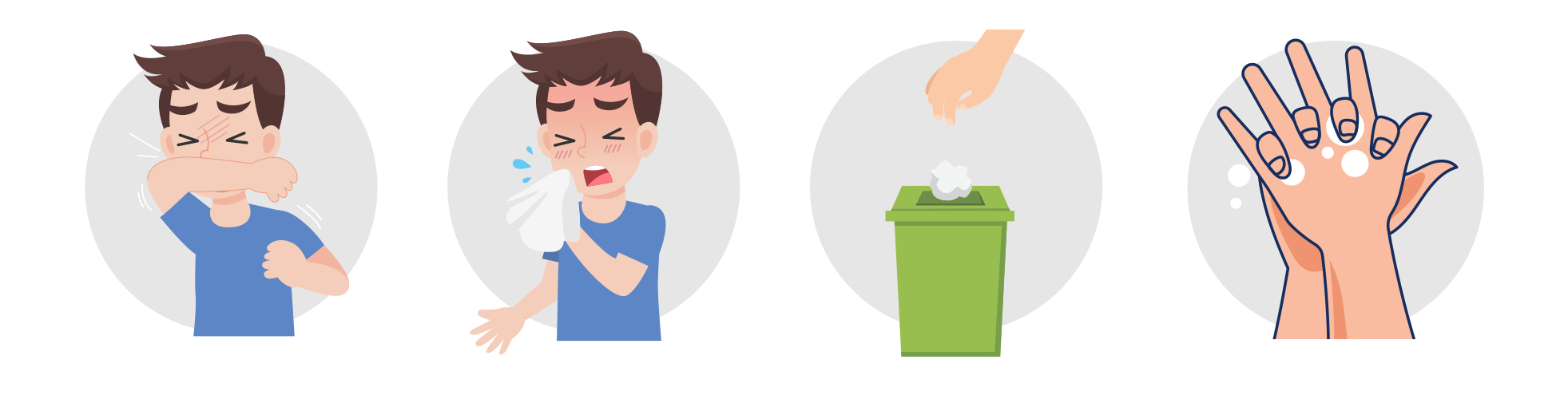 AO tossir e espirrar