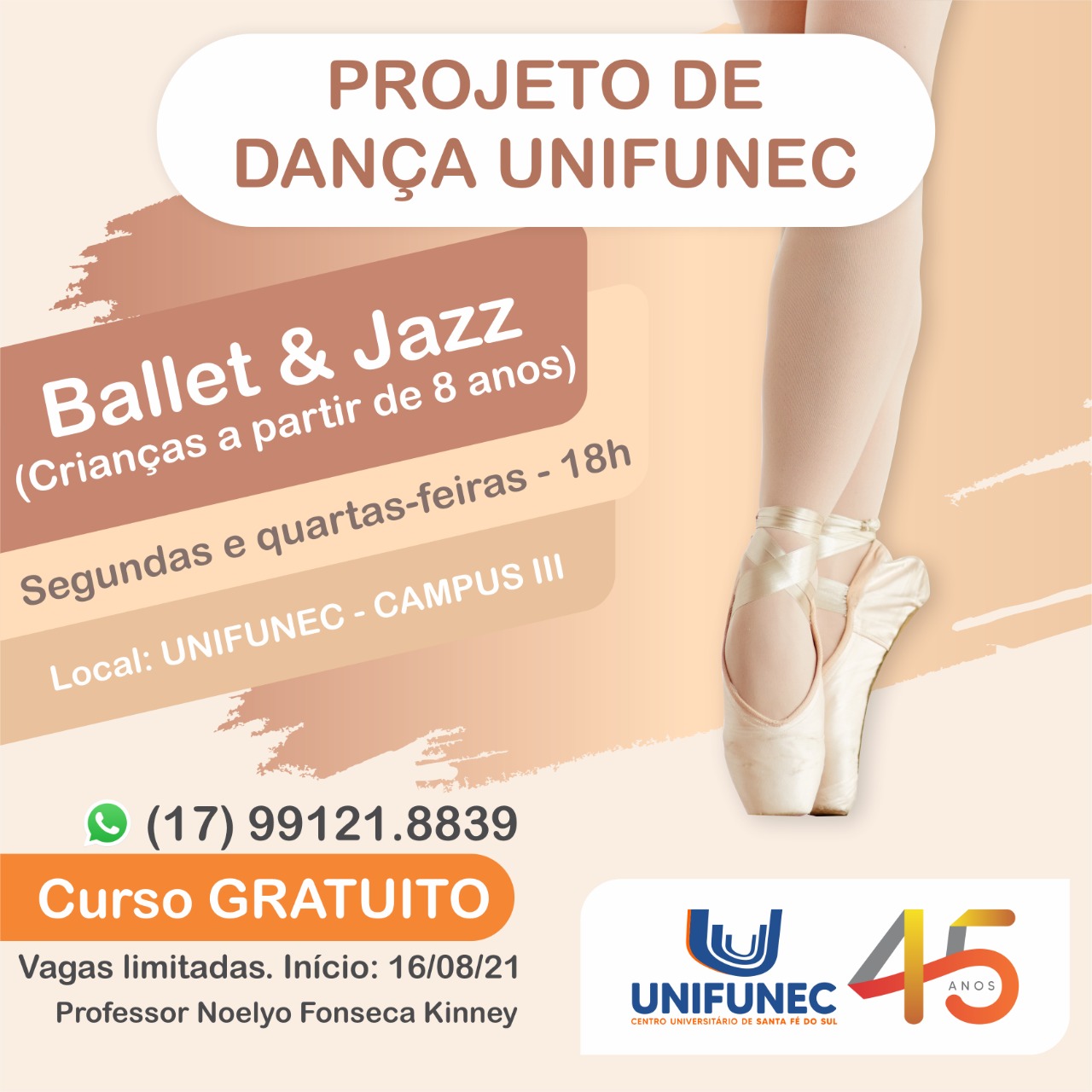 Unifunec lança o Projeto de Dança Unifunec em parceria com...